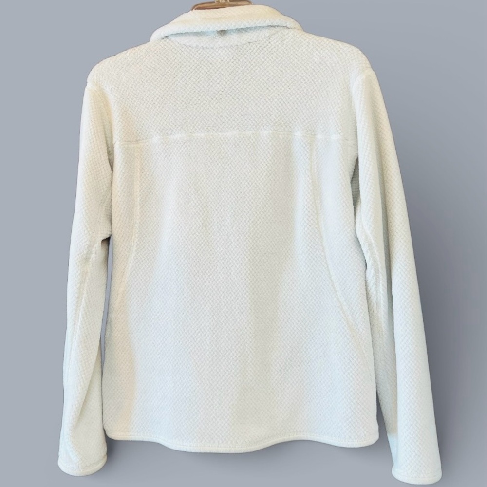 Patagonia Fleece Pullover Women's Re-Tool Snap-T Sz M Ivory Cream - Picture 2 of 15